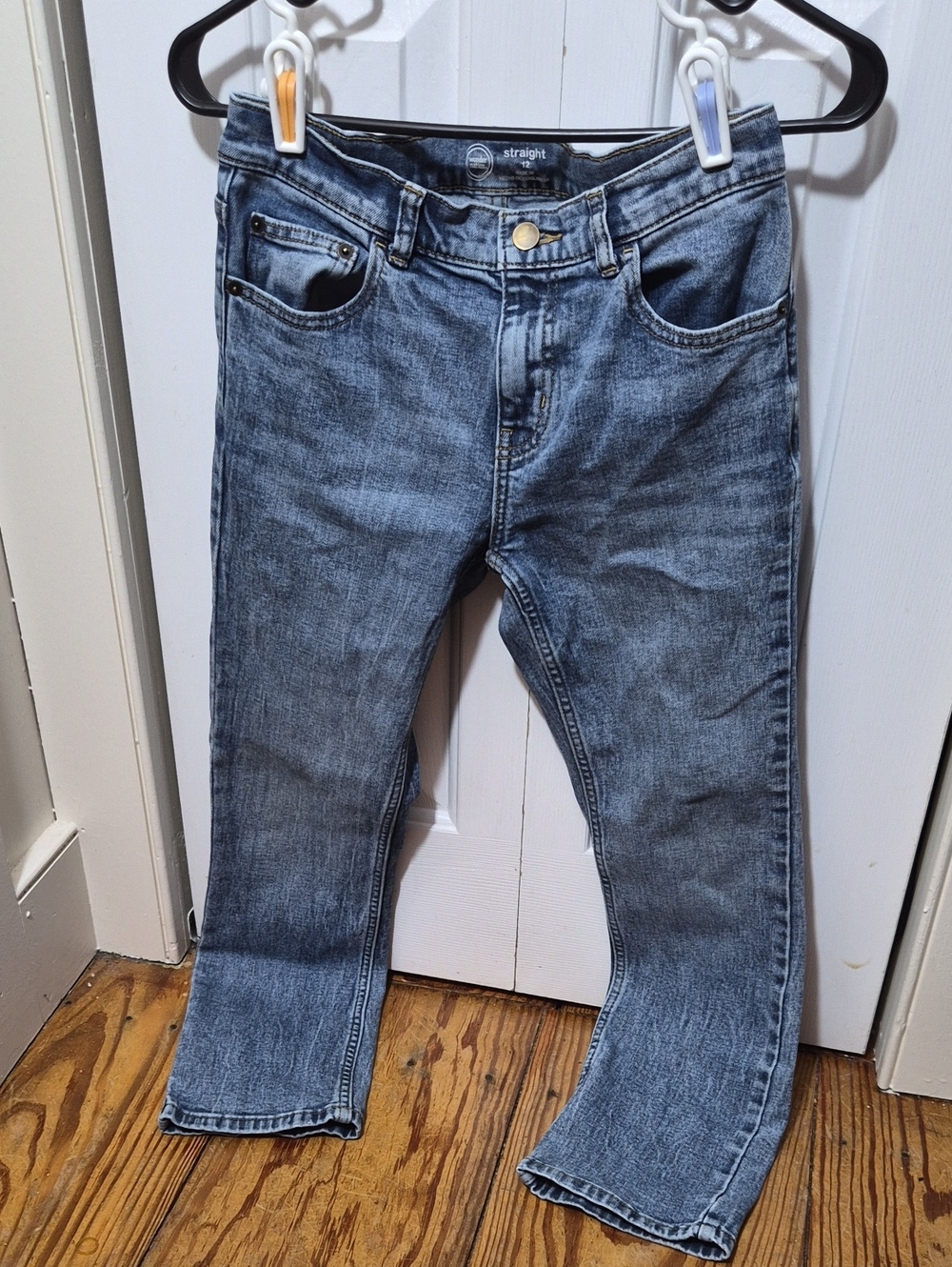 wonder nation Boy’s Straight Jeans in Light Blue Wash